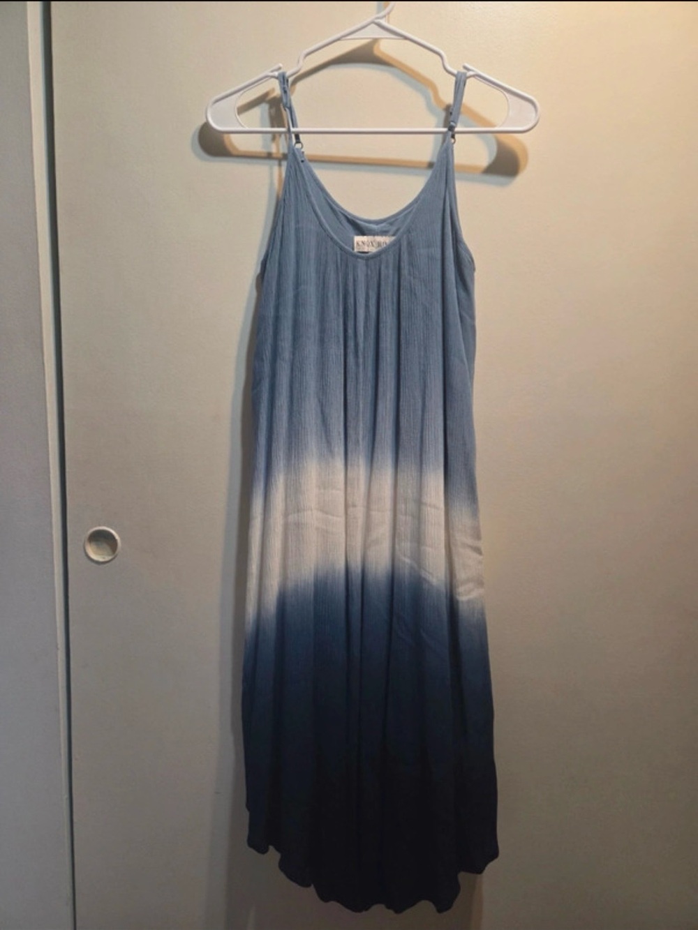 Knox Rose Light to Dark Blue Ombre Maxi Dress